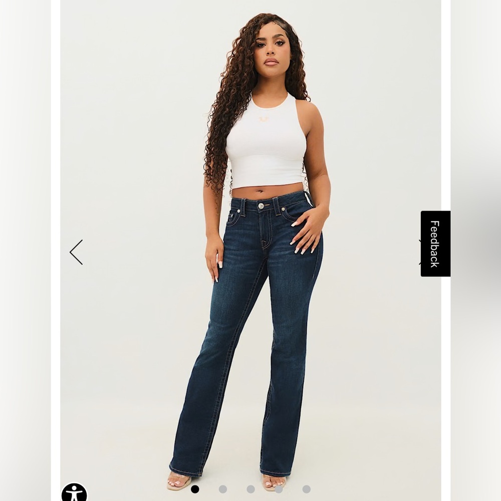 True Religion Becca Midrise Bootcut Jean